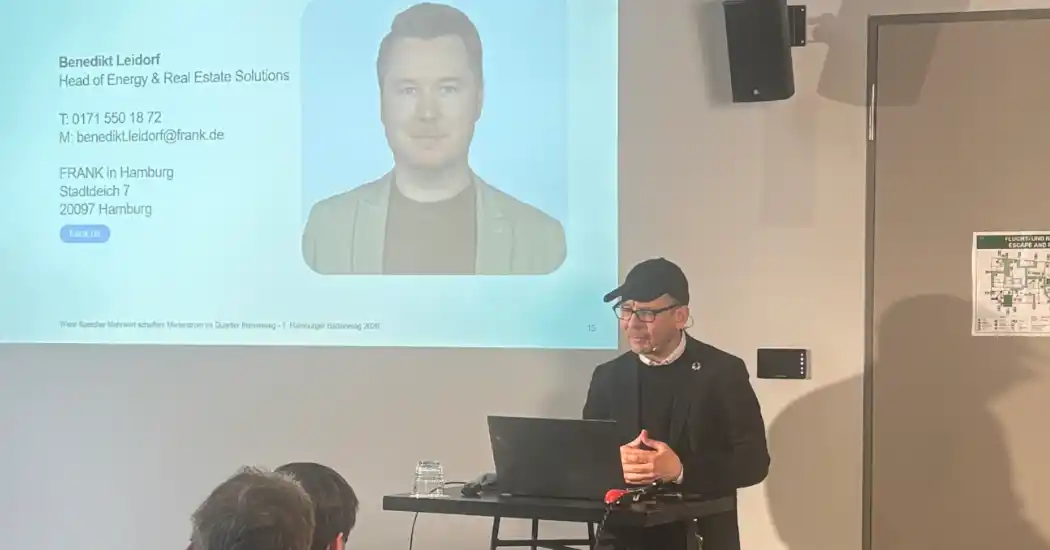 Benedikt Leidorf, Head of Energy & Real Estate Solutions bei FRANK und Geschäftsführer der FRANK Ecoenergy GmbH

